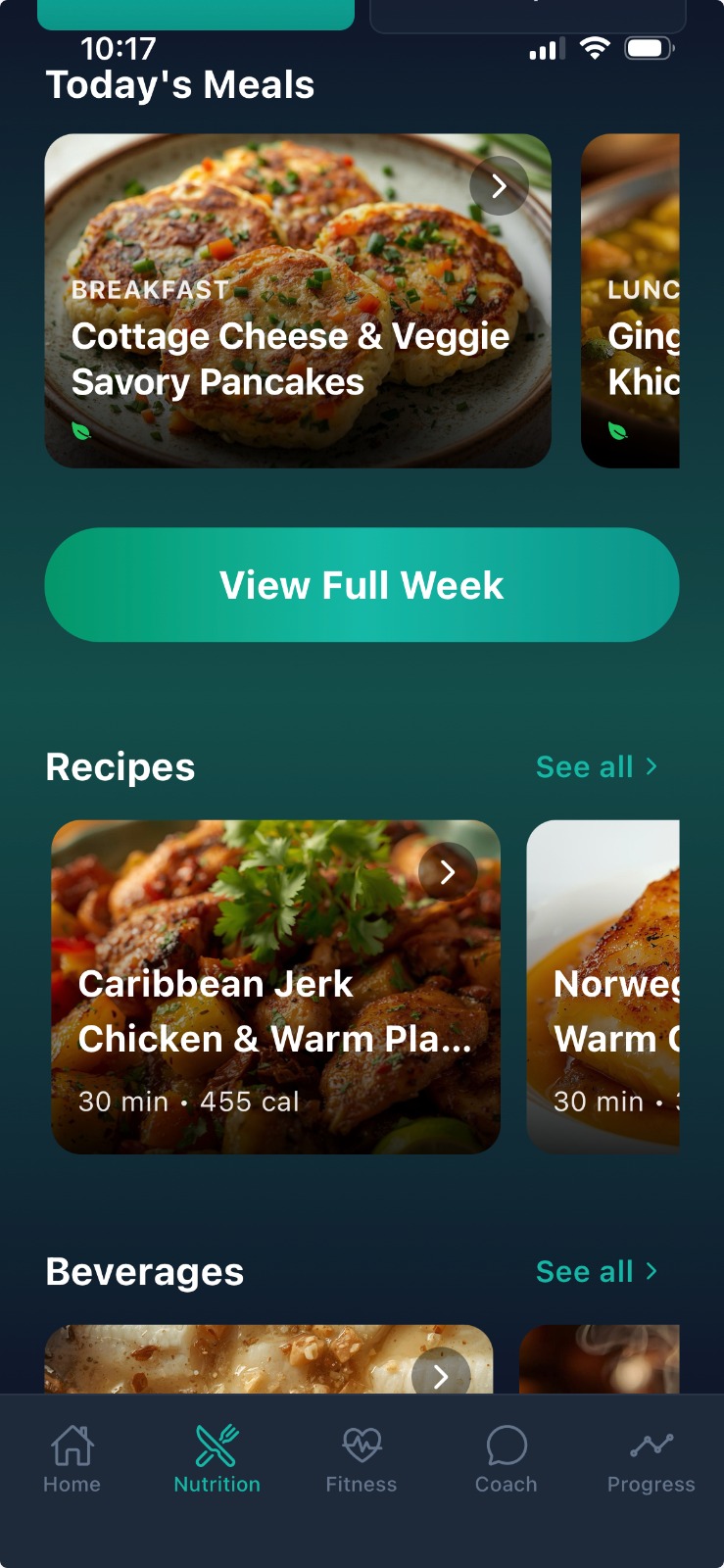 Custom meal plans